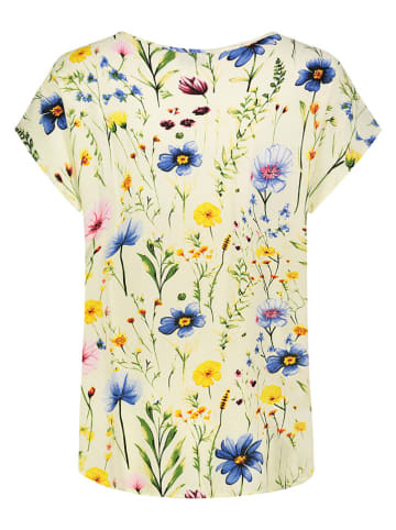 Blouse lichtgeel/meerkleurig