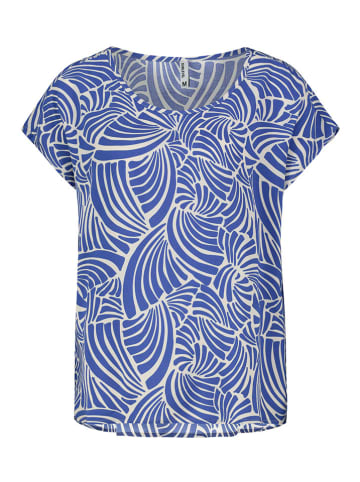 Bluse in Blau/ Weiß