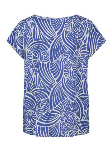 Bluse in Blau/ Weiß