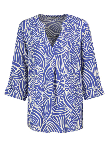 Bluse in Blau/ Weiß