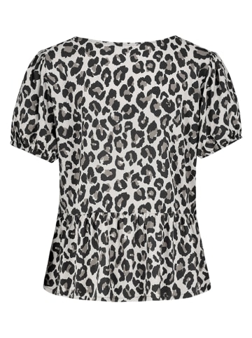 Blouse crème/zwart