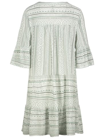 Kleid in Mint/ Weiß