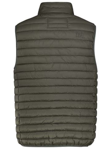 Doorgestikte bodywarmer "Carl" donkerbruin