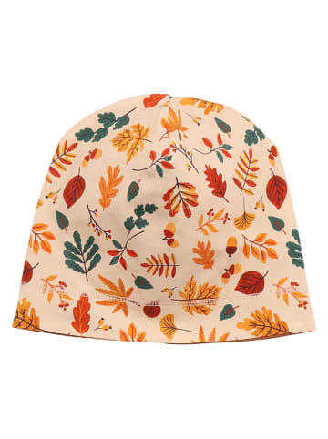 Wende-Beanie in Beige/ Hellbraun