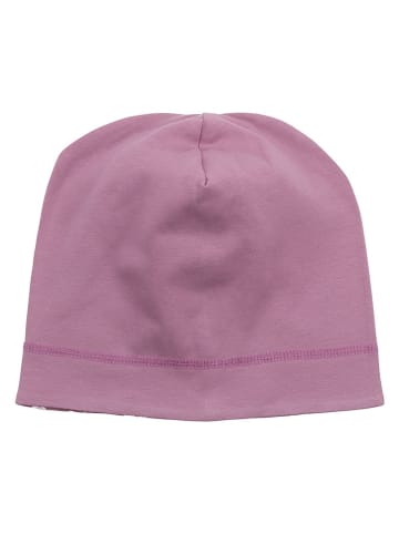 Wende-Beanie in Lila