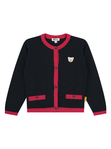 Cardigan in Rot/ Dunkelblau