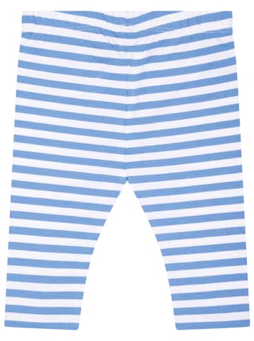 Legginsy w kolorze niebiesko-białym