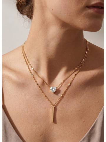 atelier MIU Vergulde ketting met sierelementen - (L)45 cm