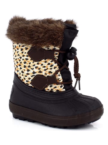 Winterstiefel "Calypso" in Braun/ Gelb