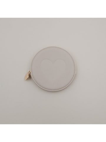 Geldbörse "Herz" in Grau - Ø 11,5 cm 