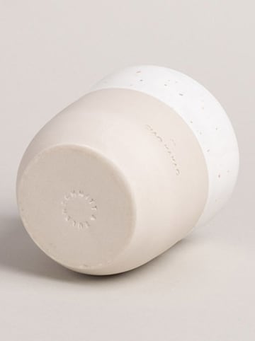 Beker "Ciao Kakao" beige/wit - 320 ml