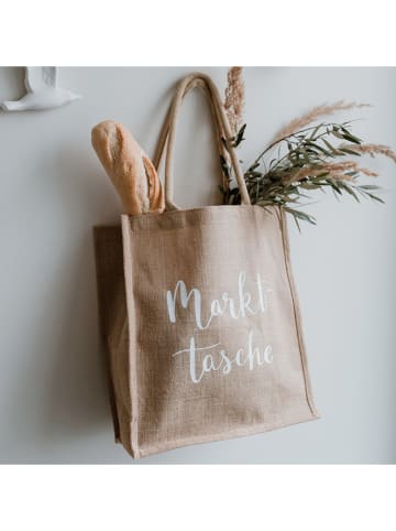 Markttasche in Natur - (B)35,5 x (H)40,5 x (T)17 cm