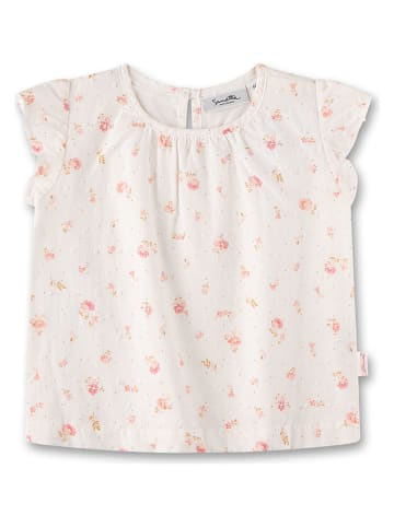 Blouse wit/lichtroze