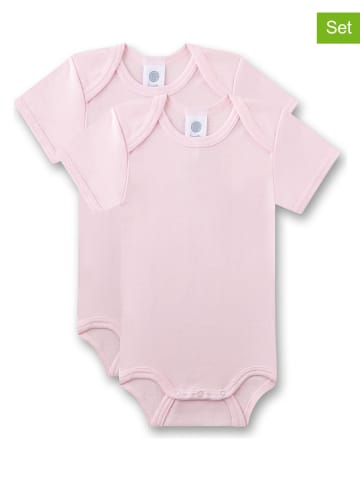 2-delige set: rompers lichtroze