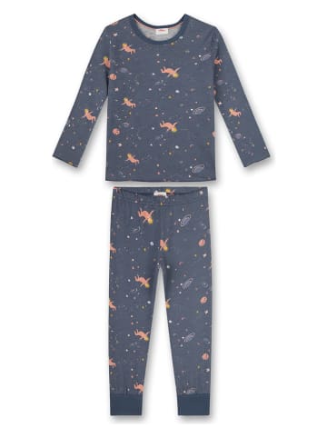 Pyjama in Dunkelblau/ Rosa