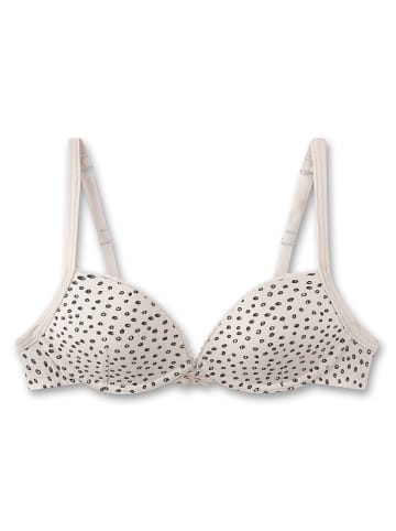 Biustonosz w kolorze beżowo-czarnym