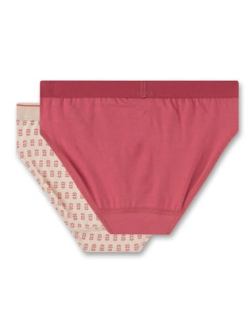 2er-Set: Slips in Beige/ Rot