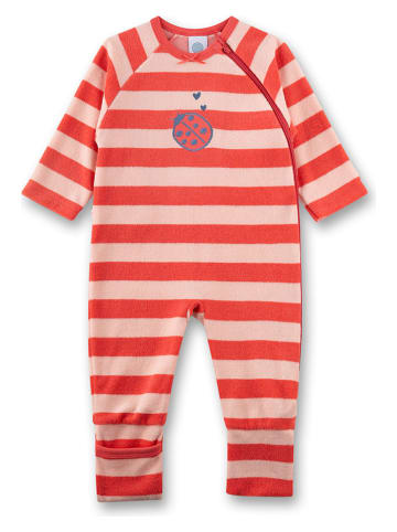 Rampers w kolorze czerwono-beżowym