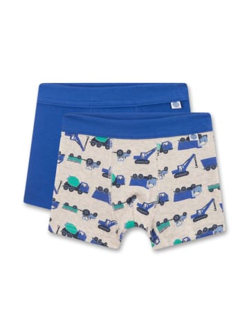 2er-Set: Boxershorts in Blau/ Beige