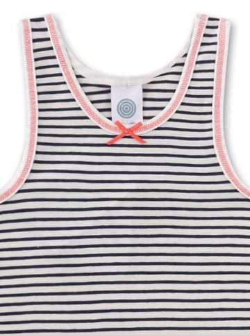 Sanetta Onderhemd donkerblauw/wit