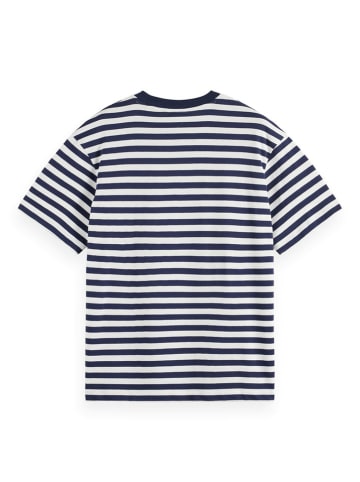 Scotch & Soda Shirt in Dunkelblau/ Weiß