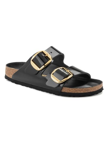 Leder-Pantoletten "Arizona" in Schwarz