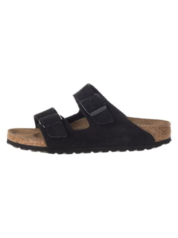 Leder-Pantoletten "Arizona" in Schwarz