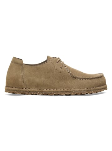 Leren veterschoenen "Utti" beige