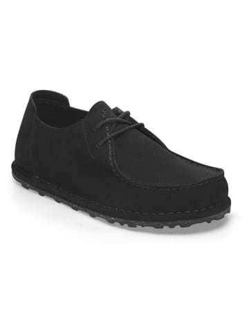 Leder-Schnürschuhe "Utti Lace" in Schwarz