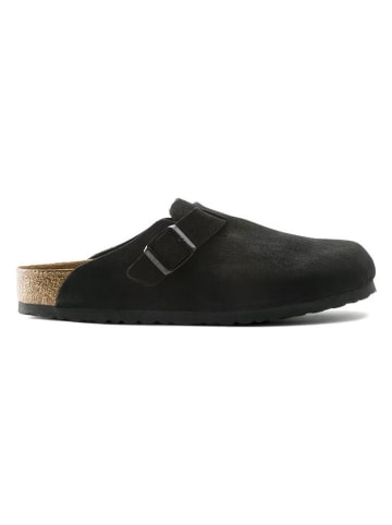 Leren clogs "Boston Leve" zwart