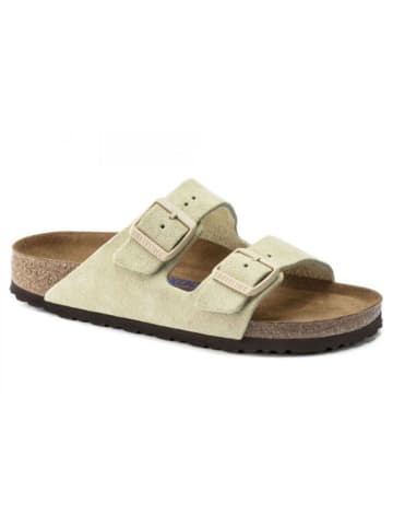 Leren slippers "Arizona" beige