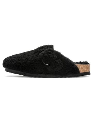 Clogs "Boston Big Buckle" in Schwarz