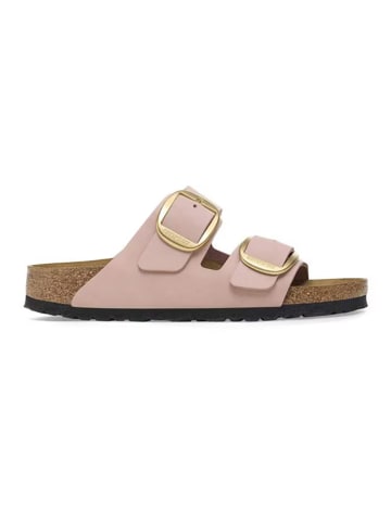 Leren slippers "Arizona Big Buckle" lichtroze