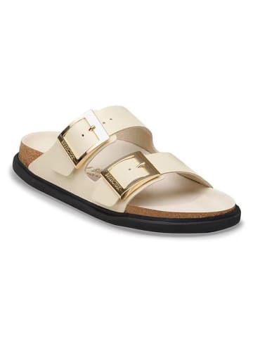 Leren slippers "Arizona" crème