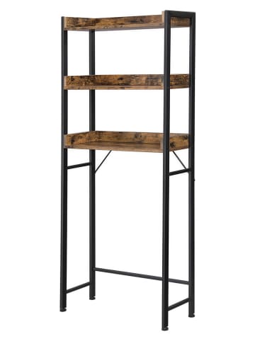 Toiletbovenrek bruin/zwart - (B)63 x (H)165 x (D)25 cm