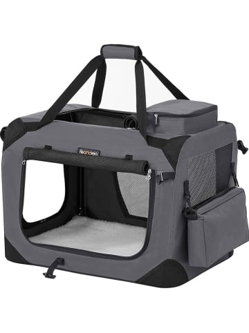 Transportbox in Grau/ Schwarz - (B)60 x (H)42 x (T)42 cm