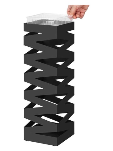 Stojak w kolorze czarnym na parasole - 15,5 x 49 x 15,5 cm
