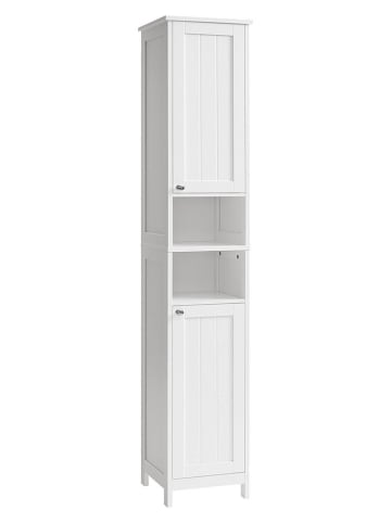 Szafka łazienkowa w kolorze białym - 30 x 170 x 30 cm