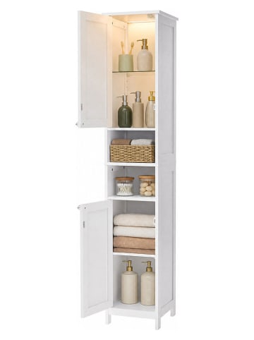 Szafka łazienkowa w kolorze białym - 30 x 170 x 30 cm