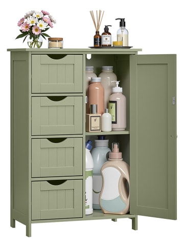 Badkamerkast groen - (B)55 x (H)72,4 x (D)30 cm