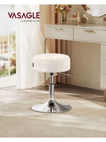 Hocker barowy w kolorze białym - wys. 45,5 cm
