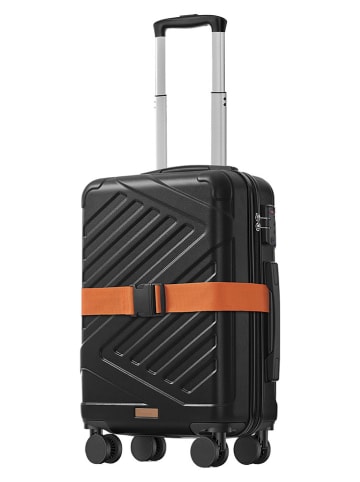 Hardcase trolley zwart - (B)36 x (H)55 x (D)20 cm
