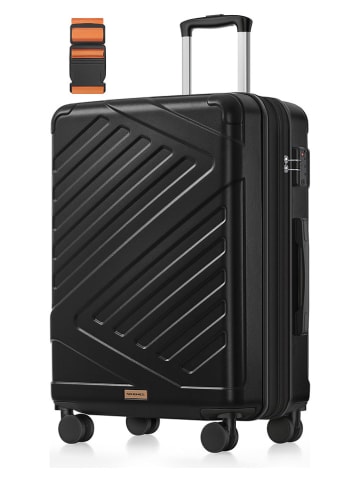 Hardcase trolley zwart - (B)45 x (H)65 x (D)25 cm