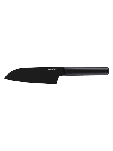 Nóż Santoku "Boron" w kolorze czarnym - wys. 16 cm