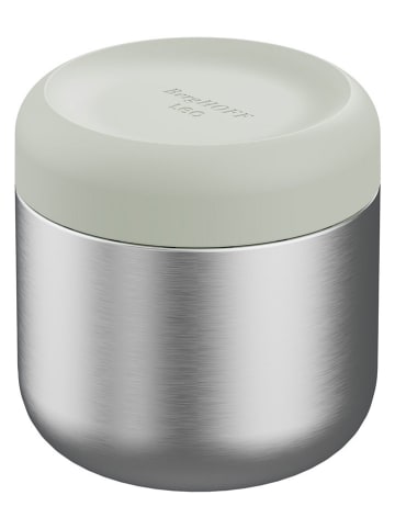 Kubek termiczny w kolorze srebrno-jasnozielonym - 350 ml