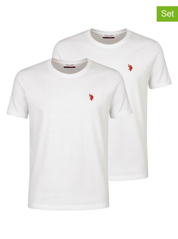 2-delige set: shirts wit
