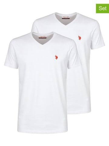 2-delige set: shirts wit