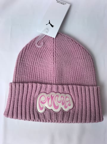 Czapka beanie w kolorze jasnoróżowym