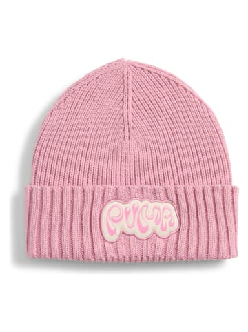 Czapka beanie w kolorze jasnoróżowym
