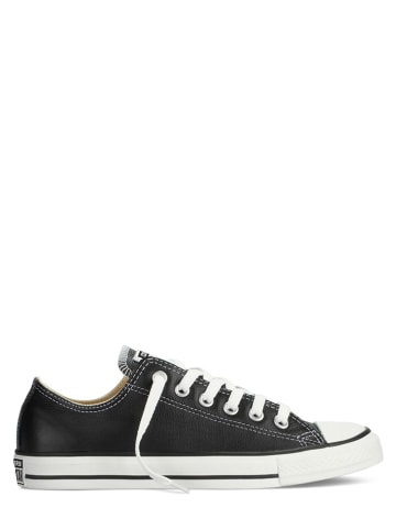 Leder-Sneakers in Schwarz